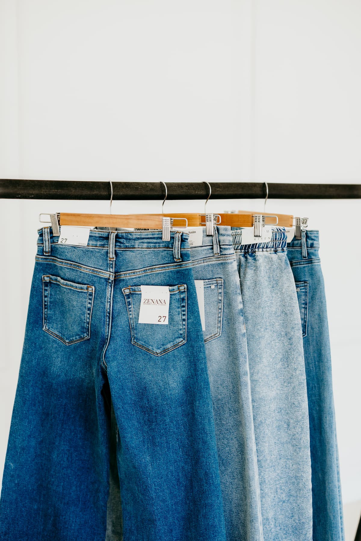 jeans, denim, and bottoms at Hannah Mae boutique a women's clothing boutique in downtown Wylie Texas near Dallas texas