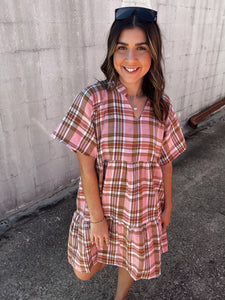 Flannel Vibes Dress