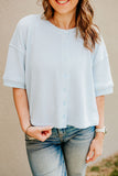 Spring Cardigan Top- Blue