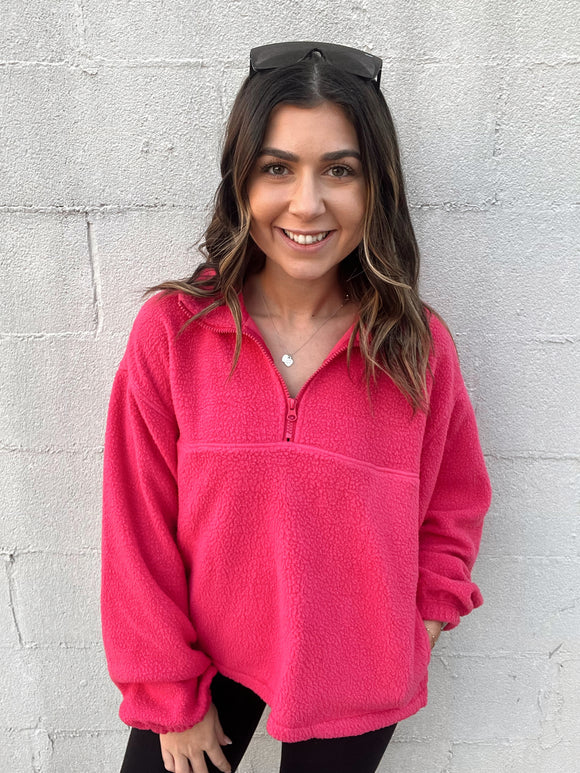 Easy Day Pullover- Pink