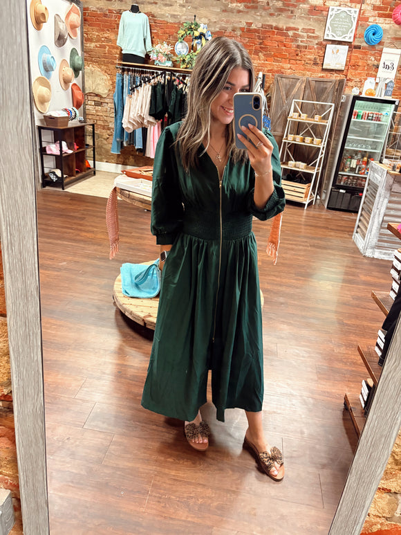Zipped In Grace Dress