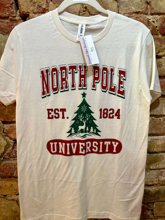 North Pole University Tee