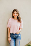 Spring Cardigan Top- Pink