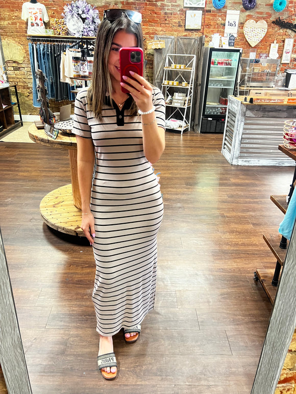 Stripes On Stripes Maxi