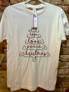 Joy Christmas Tree Tee