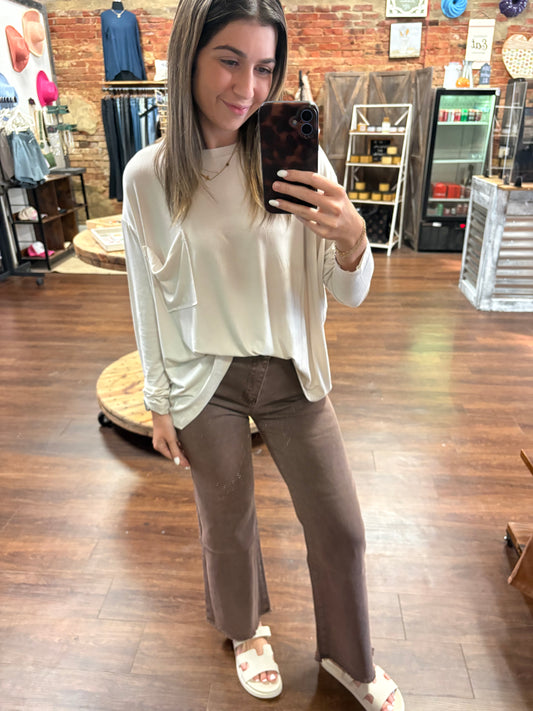 Brown Sugar Straight Leg Denim