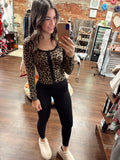 Cropped Leopard Long Sleeve
