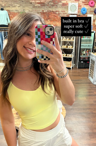 Lemon Cream Yoga Top