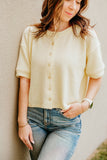 Spring Cardigan Top- Yellow