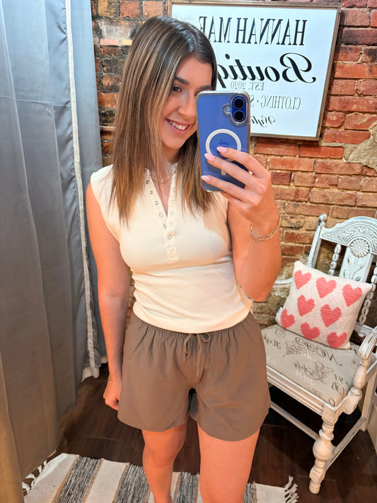Everyday Motion Shorts- Brown
