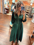 Zipped In Grace Dress