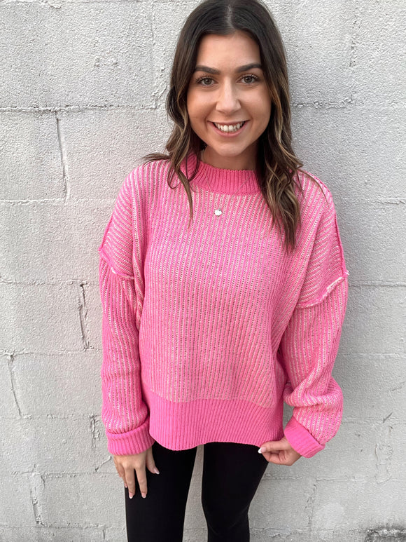 Pretty In Pink Sweater