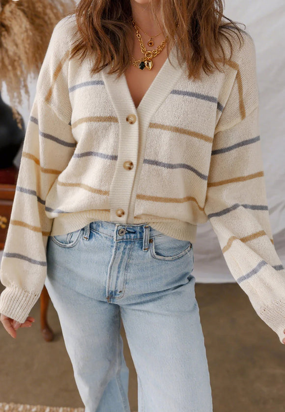 Fall Stripes Cardigan