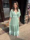 The Elegance Dress- Sage