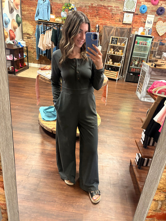Walking Into Fall Jumpsuit