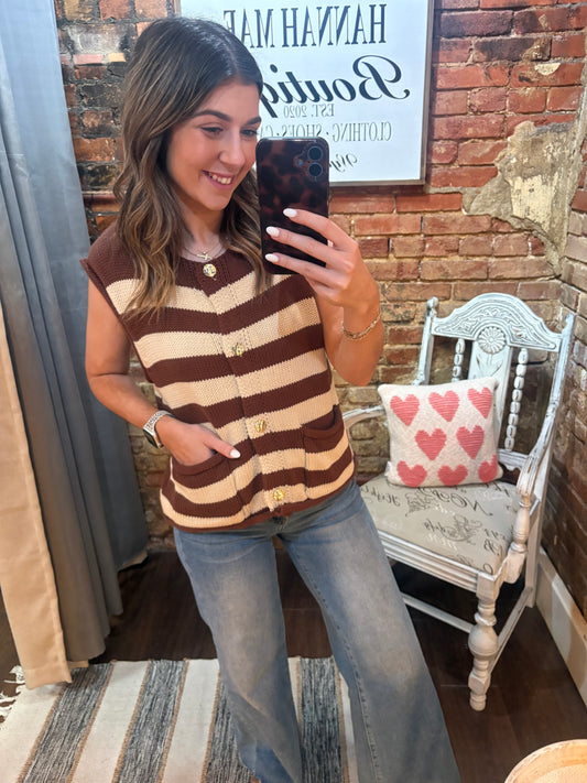 Cocoa Crush Sweater Vest