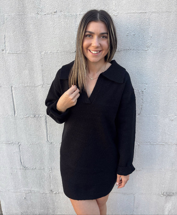 Fall Forecast Dress- Black