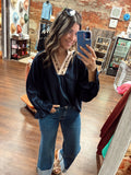 Midnight Leopard Top